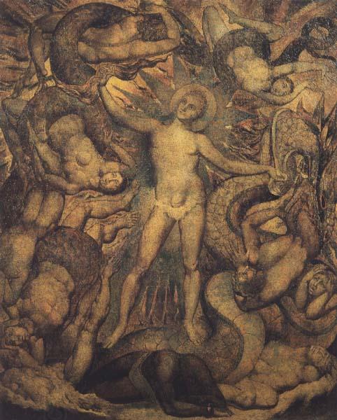 William Blake The Spiritual Form of Nelson guiding Leviathan (mk47) China oil painting art